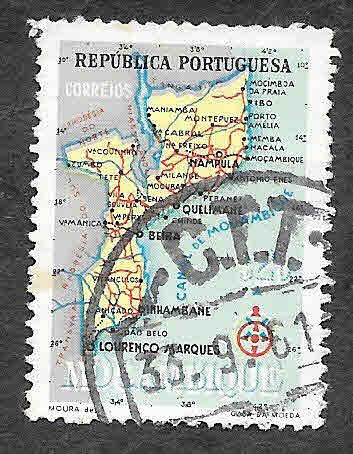 388 - Mapa de Mozambique