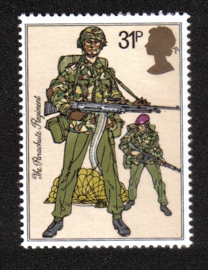 Uniformes del ejército británico, paracaidistas (regimiento de paracaidistas, 1983)