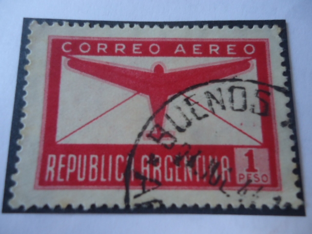 Avión y Carta - Correo Aéreo.