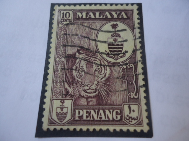 Estados Malayos- Serie:Penang-Malacia Británica 1922-Colonias del Estrecho.