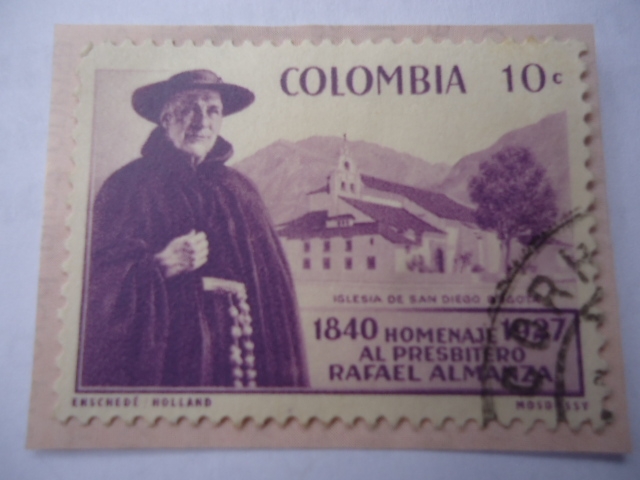 Homenaje al Presbitero, Rafael Almanza Riaño (1840-1927-Fray Rafael- Iglesia de San Diego-Bogotá.