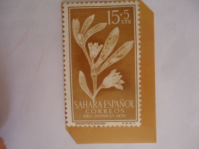 Ed:127 - Sahara Español (África Occ.) - Pro-Infancia 1956.