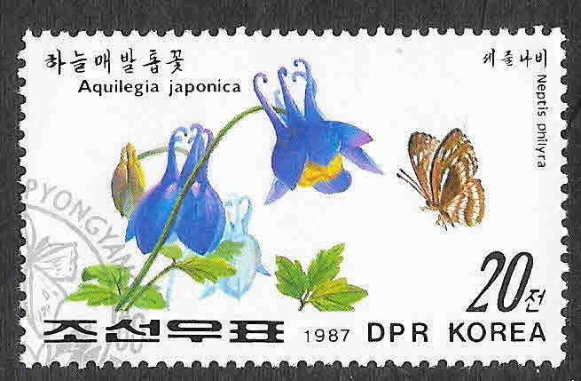 2644 - Mariposa y Planta