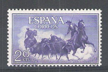 1255 Tauromaquia.Toros en el campo.