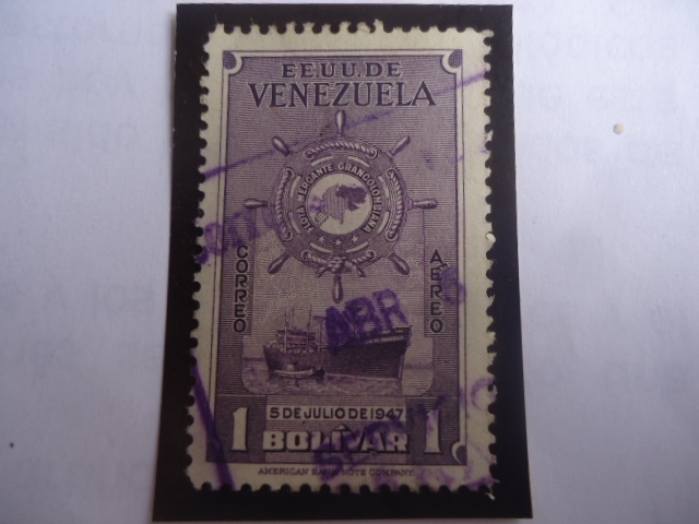 E.E.U.U. de Venezuela - Flota Mercante Gran Colombiana. 5 de Julio de 1947 