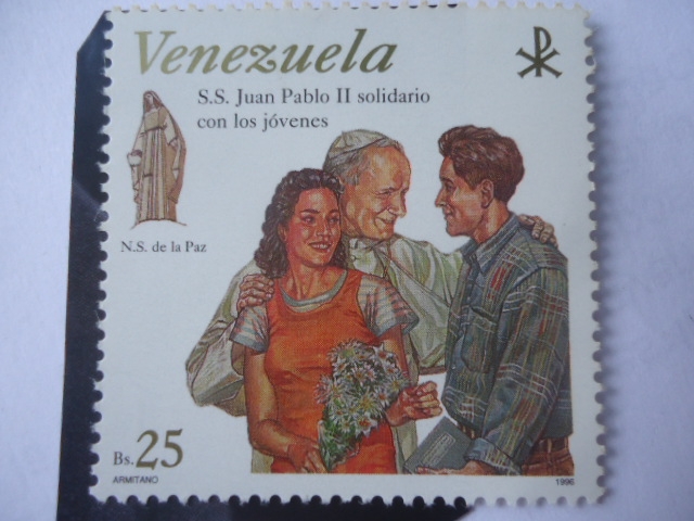 S.S. Juan Pablo II solidario con los Jóvenes - Nuestra Señora de la Paz - Visita del Papa a Venezuel