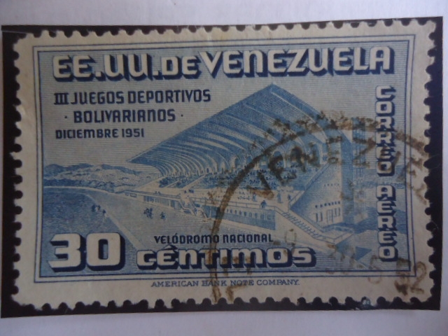 Velódromo Nacional - III Juegos Deportivos Bolivarianos, Diciembre 1951 