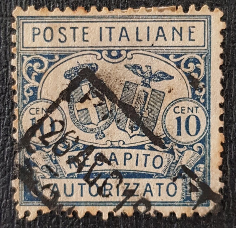 1928 Recapito Autorizzato 10 cent