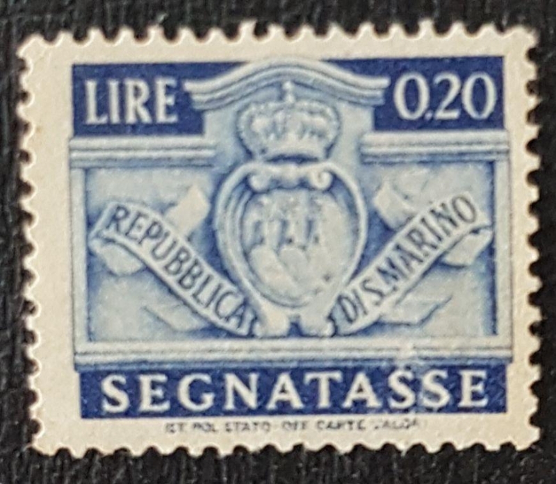 1945, San Marino Segnatasse 20 Lire