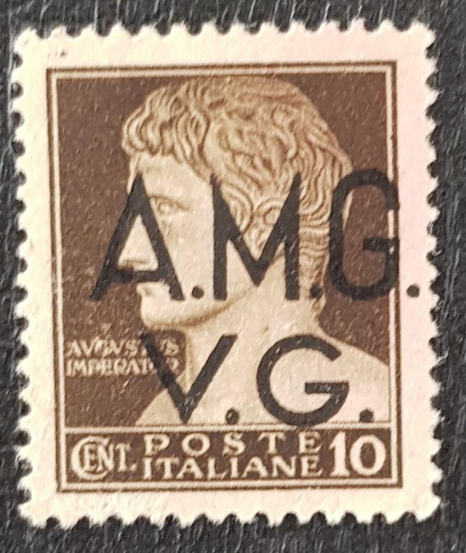 Augustus Imperator 10 cent, AMG/Venezia Giulia 
