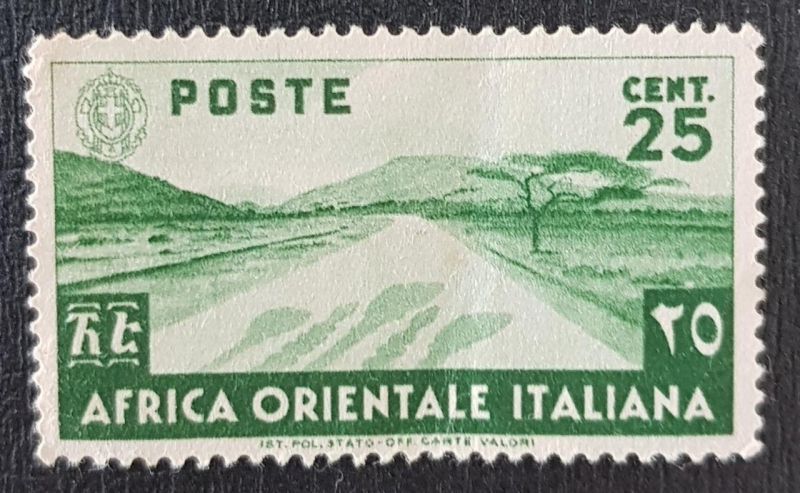 Africa orientale italiana 25 cent, 1938