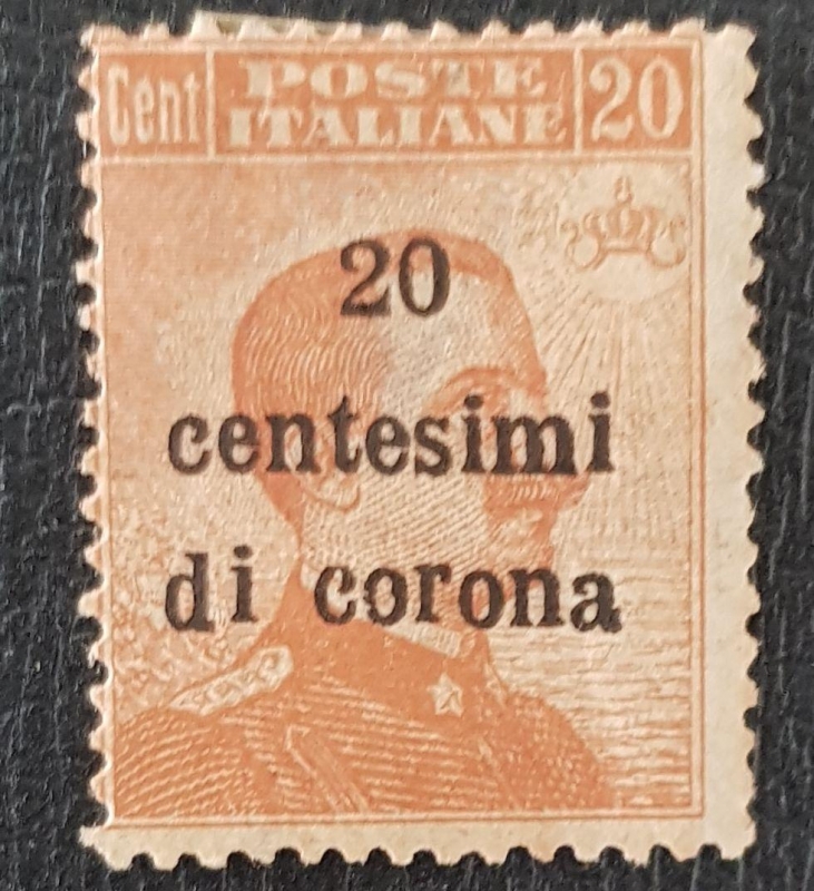Poste Italiane, Vittorio Emanuele III, 20 centesimi de corona 1919