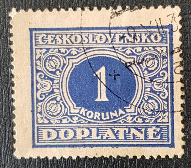 ČESKOSLOVENSKO DOPLATNÉ 1 KORUNA, 1928