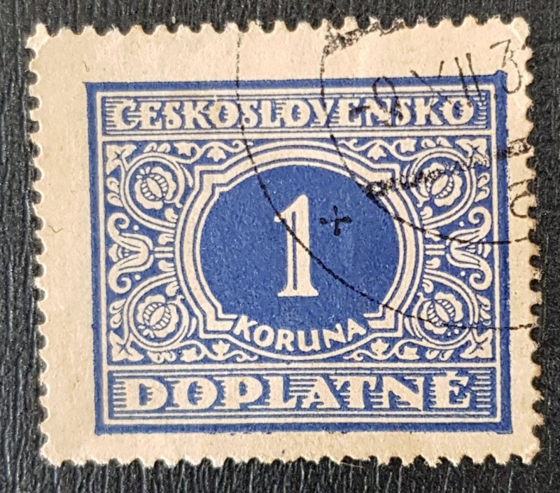 ČESKOSLOVENSKO DOPLATNÉ 1 KORUNA, 1928