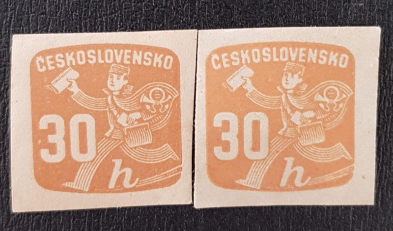 Ceskoslovensko 30 haleru, Postman, 1945