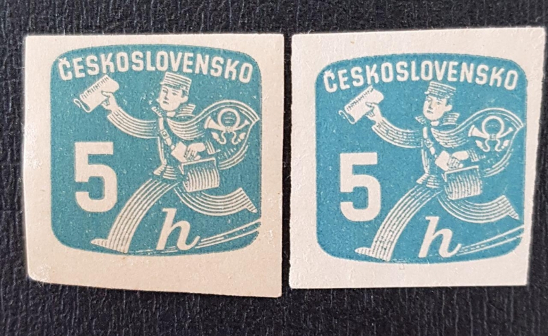 Ceskoslovensko 5 haleru, Postman, 1945