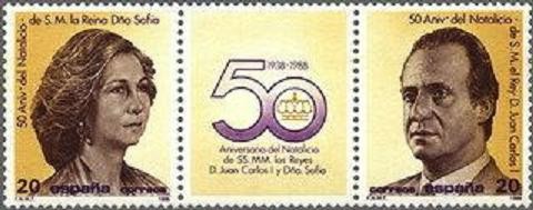 2927H - 50 aniversario del natalicio de SS. MM. los Reyes de España
