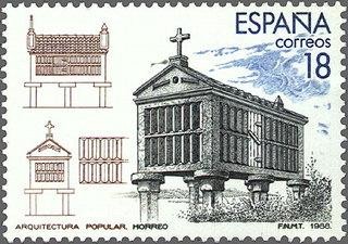 2936 - Turismo - Arquitectura popular - Hórreo de piedra