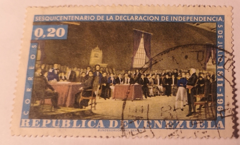Sesquicentenario de la declaración de independencia. 