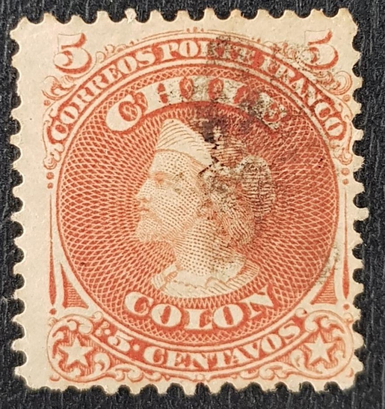 Chile, Colon, 5 Centavos, 1867