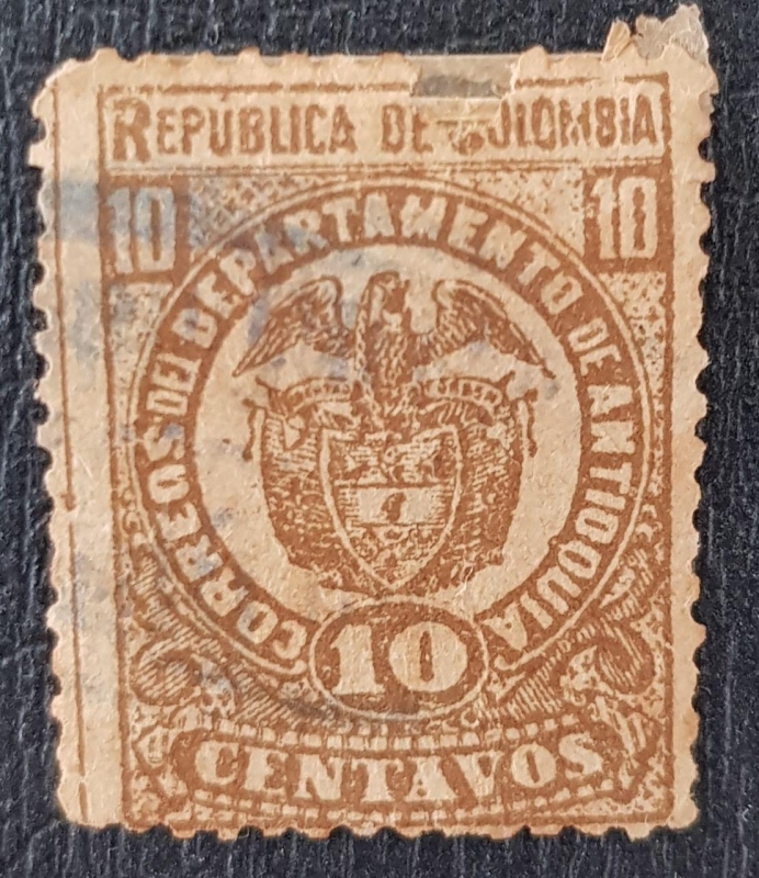 Departamento de Antioquia, 10 centavos, 1893