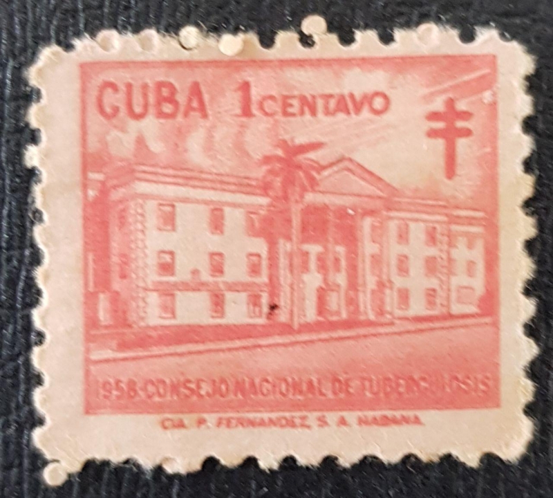 CUBA, TUBERCULOSIS CAMPAIGN, 1958, 1 c