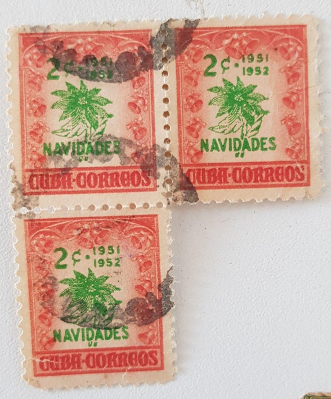 Navidades, 2c x 3, 1951