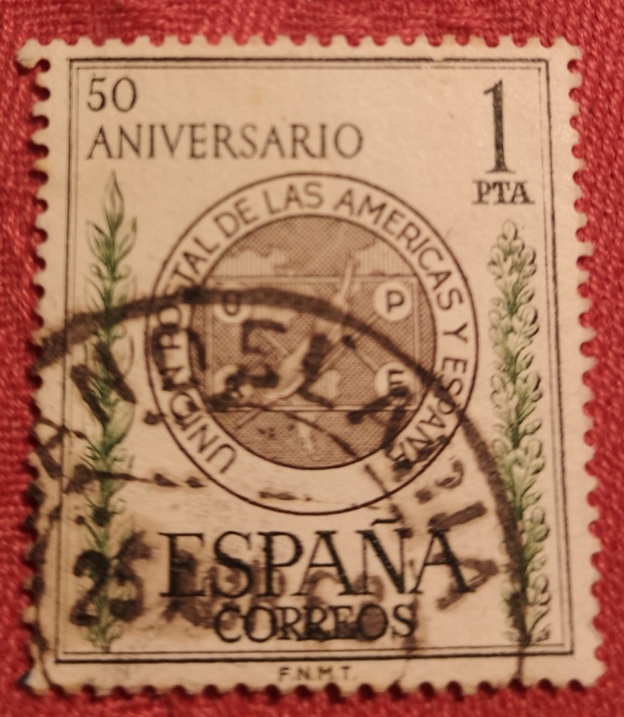 50 aniversario unión postal entre las Américas y España