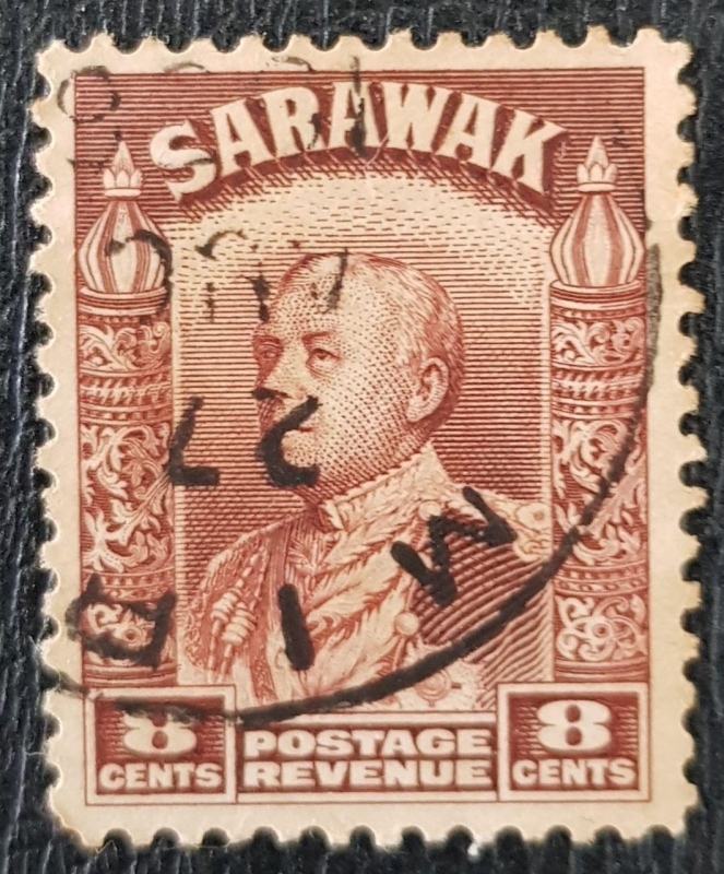 Sarawak, 1934 Sir Charles Vyner Brooke 8c, 1934