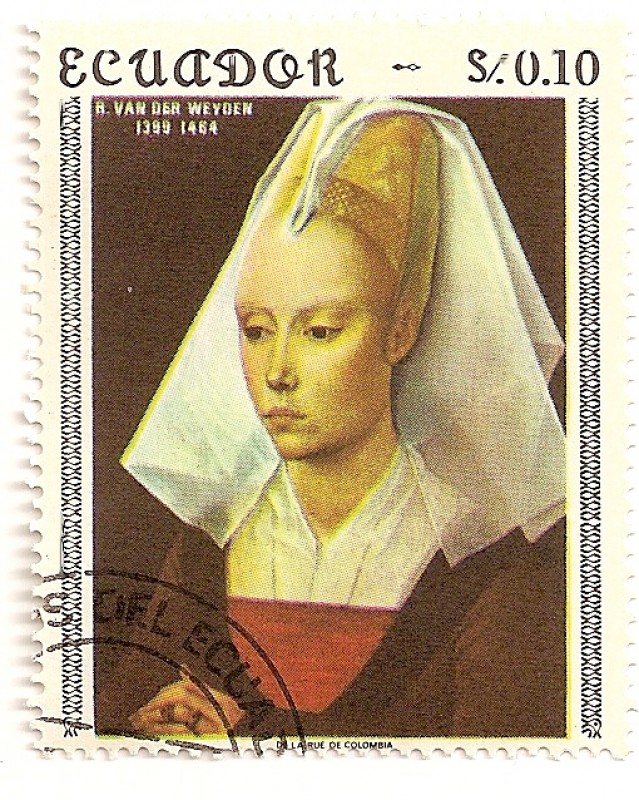 REtrato de mujer joven de Rogier van der  Weyden.
