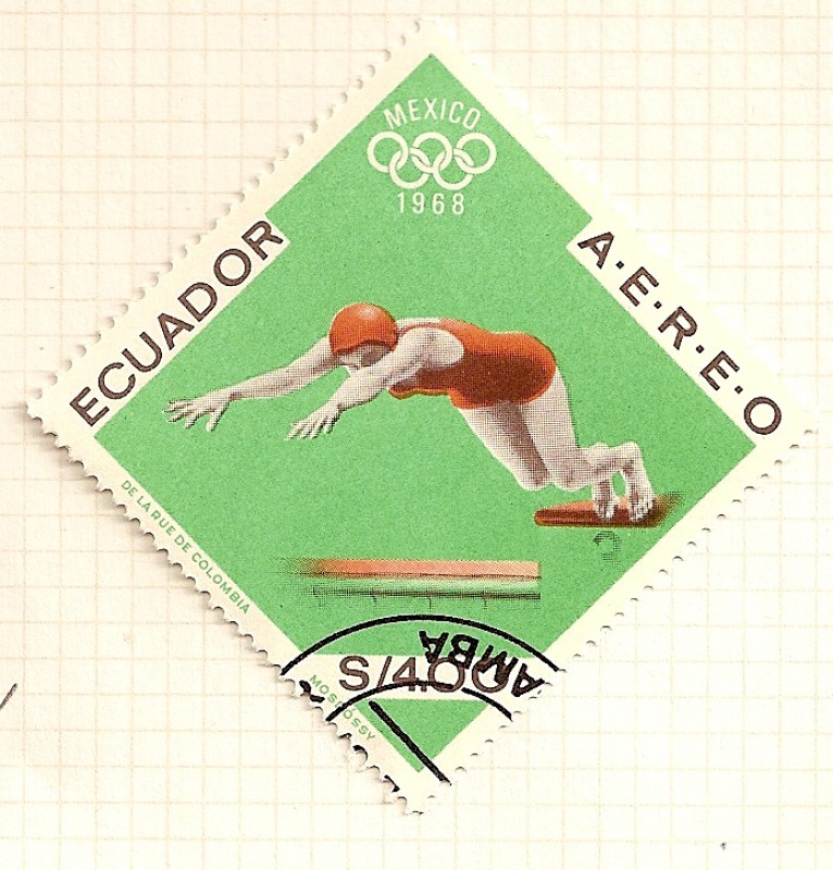 JJOO Mexico 1968. Natacion.