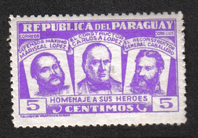Héroes Nacionales, Marshall Francisco Solano López, Carlos Antonio López, General