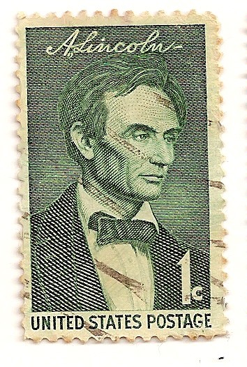 Sesquicentenario de Lincoln. A. Lincoln retrato por George Healy.