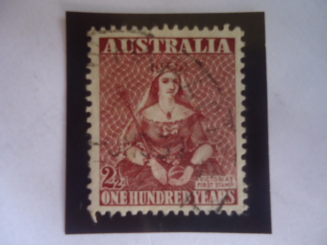 Victoria´s First Stamp-Primer Sello de Victoria - Centenario del sello de Correo Australiano.