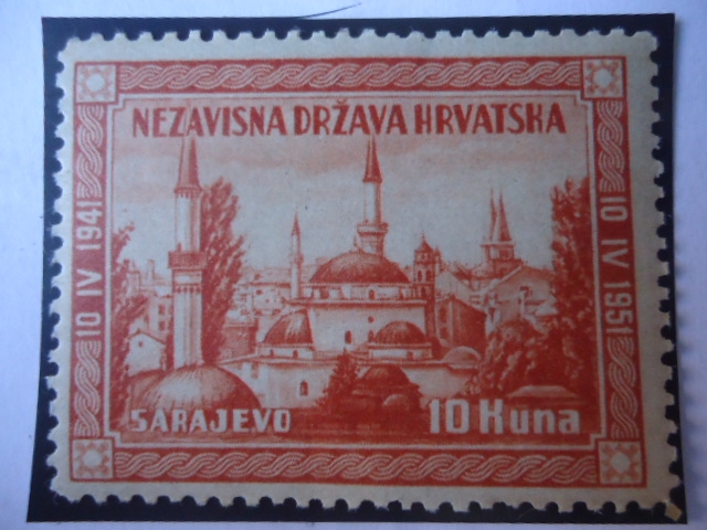 Sarajevo-Nezavisna Drzava Hrvatska (1941-1951)  Aniversario.