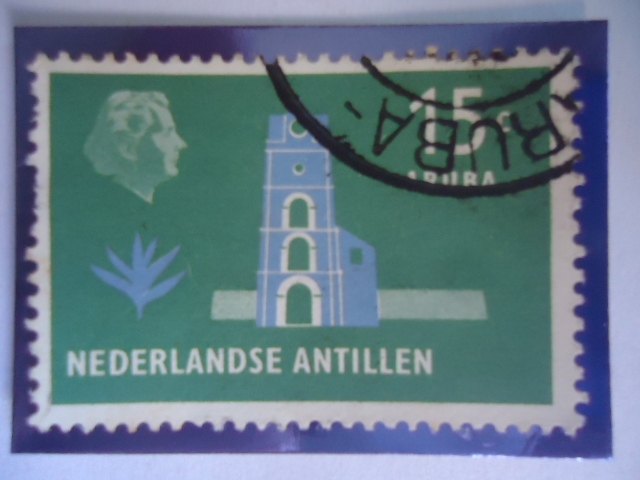 Nederlandse Antillen - Aruba - Queen Juliana (1909-2004)- Tipo:Perfil - de los Países Bajos - Torre.