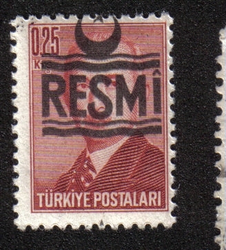 Sellos oficiales, Ismet Inonu, tipo 