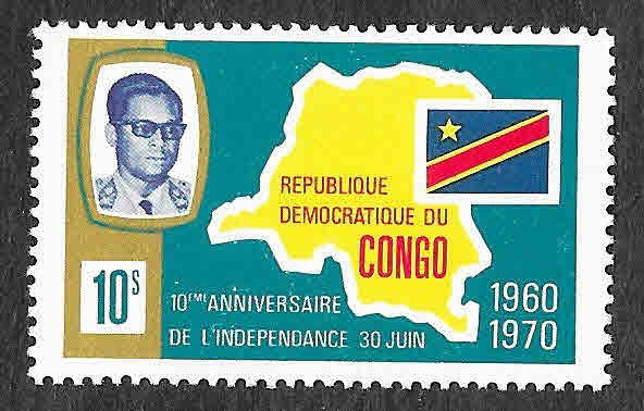 663 - X Aniversario de la Independencia del Congo