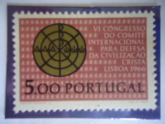 VI Congreso del Comité  Internacional para la Defensa  de la Civilización Cristiana - Lisboa 1966-Mo