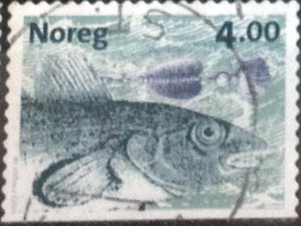 Scott#1216 , intercambio 0,20 usd. 4 krone 1999