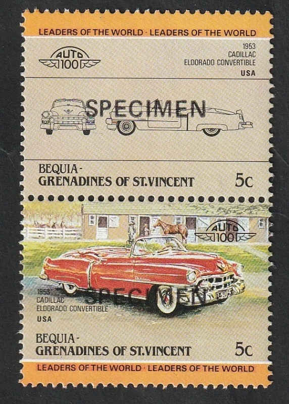 Bequia - Automóvil USA Cadillac de 1953