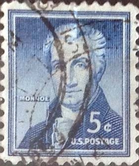 Scott#1038 , intercambio 0,20 usd. 5 cents. 1954