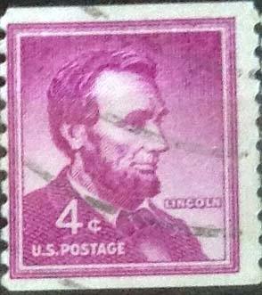 Scott#1058 , intercambio 0,20 usd. 4 cents. 1958