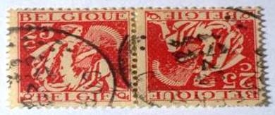 1932 Belgium tête-beche pair