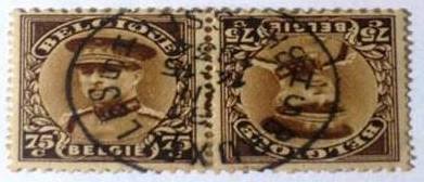 1932 Belgium tête-beche pair