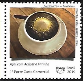 Comidas típicas - açai com açucar e farinha