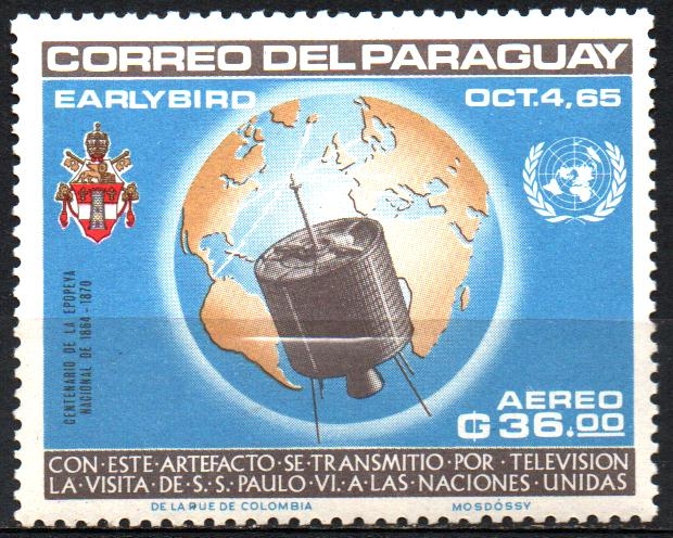 VISITA  DE  S. S. PABLO  VI  A  LA  O.N.U.  SATÊLITE  DE  TRANSMISIÓN.