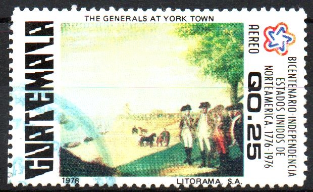 BICENTENARIO  INDEPENDENCIA  DE  U.S.A.  GENERALES  EN  YORKTOWN.