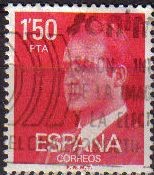 ESPAÑA 1976 2344 Sello Serie Básica Rey Juan Carlos I 1,50  pts Usado