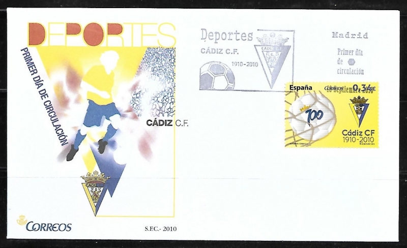 Sobre primer día - Deportes Cadiz C.F.